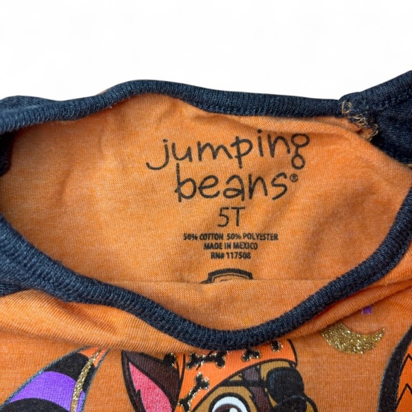 5T Jumping Beans X Paw Patrol Halloween Ragland Shirt Trick Or Treat Unisex - Picture 2 of 3